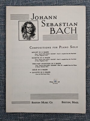 Gavotte In G Major (from 5th French Suite) JS Bach 1950