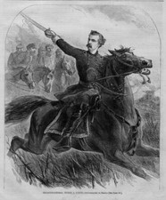 CUSTER IN THE CIVIL WAR ON HORSEBACK SWORD BRIGADIER GENERAL GEORGE A. CUSTER