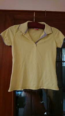 Champion Polo Shirt Damen Sport gelb mit grau Größe 36 / S gebraucht