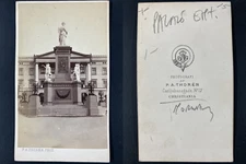 Thorén, Norway, Oslo, Slottsplassen Vintage cdv albumen print CDV, album print