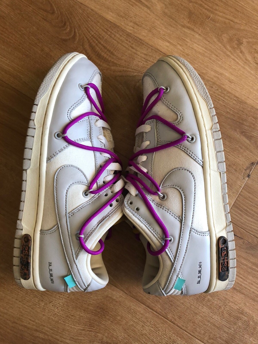 Nike Off White Dunk Low Men's Size 8 Lot 28 Of 50 DM1602-111 Nike Off White Dunk Low Men's Size 8 Lot 28 Of 50 DM1602-111