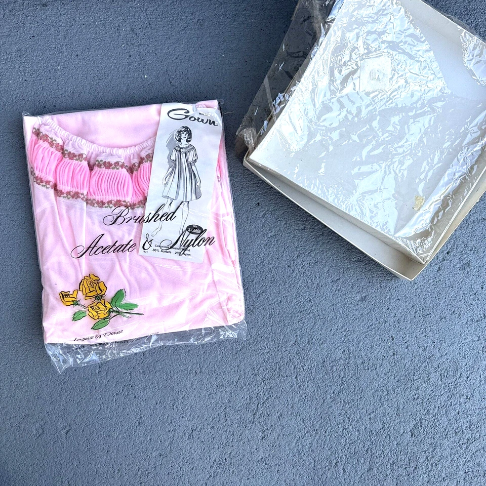 Vestido lencería vintage vestido de noche talla XL Cottagecore SISSY Foto 4 de 4