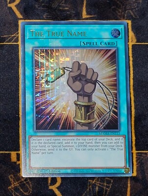 Yugioh Der wahre Name (MAMA-DE113) Ultra Rare (Pharaoh's Rare) 1. Auflage NM