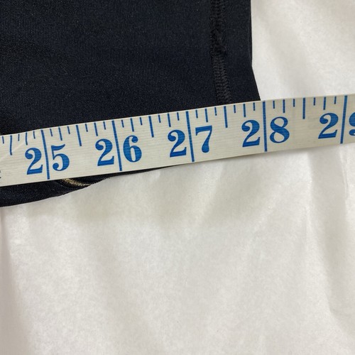 Under Armor Size M 12 Tights Black High Rise Gold Contrast 28” Gym - Picture 6 of 6
