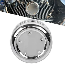 Chrome 5 Hole Round Horn Cover For Harley Dyna Touring Softail Sportster XL 883
