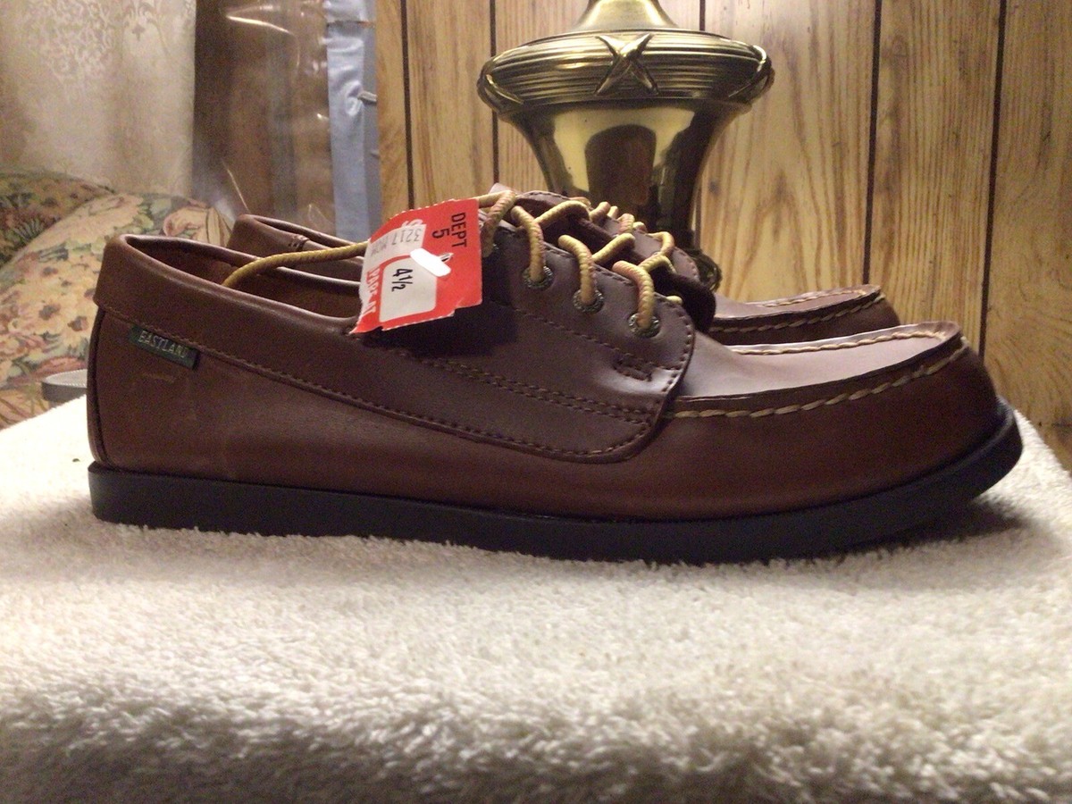 Womens Eastland Falmouth Boat Shoes Leather Lace-Up Brown Size 4.5 | eBay