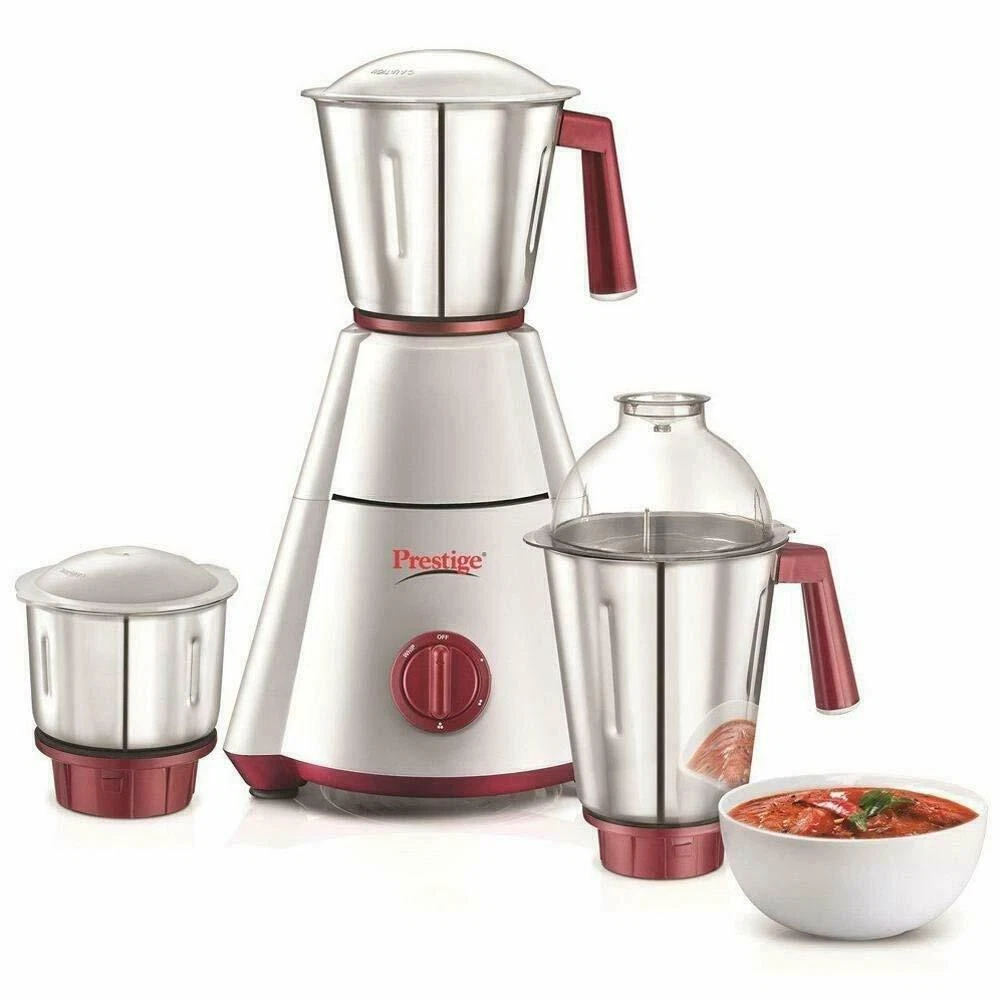Prestige 750 Watt 220 V Mixer Grinder Puree Grind Smoothie With 3 Jars Fast Ship