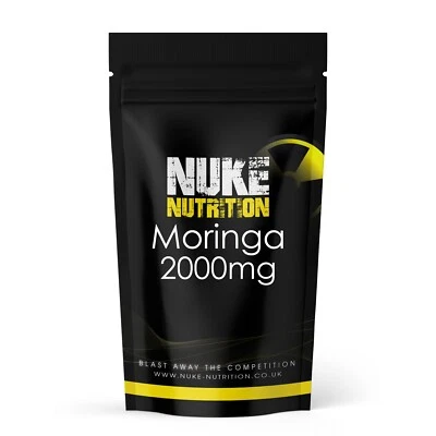 Moringa 2000mg Superfood Capsules 100% Raw High Strength Tablets x 120