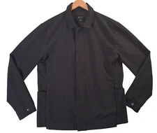 BYLT District Jacket Mens L Black Button Snap City Performance Stretch Basics
