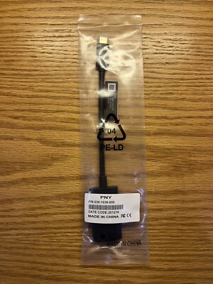 **NEW** PNY NVIDIA USB-C Male to DisplayPort Female Adapter Cable 030-1036-000