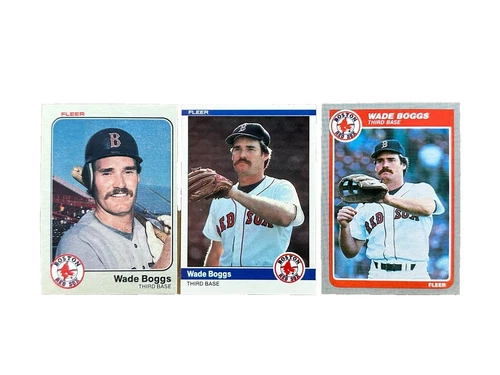 Wade Boggs Rookie Baseball Sports Trading Cards
