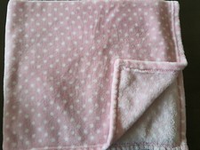 Pink polka dot Security Blanket Lovey RN 118620 manhattan kids baby luxe 30" 36"