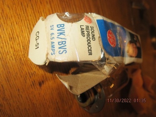 BVS BVK GE Projector Lamp Projector Bulb New Old Stock One Bulb in Box - Picture 5 of 5