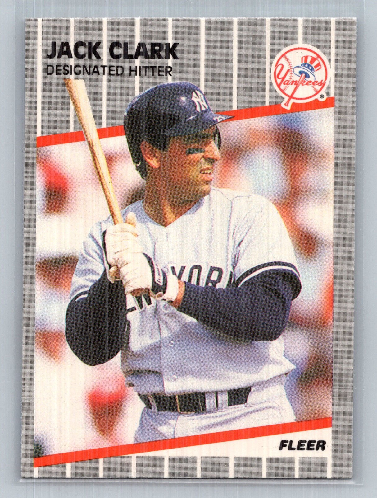 1989 Fleer GLOSSY Jack Clark #252 - New York Yankees