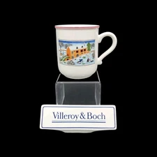 Villeroy & Boch NAIF CHRISTMAS Mug(s) Motif B MINT Red Trim 