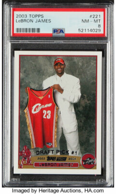 2003 Topps Lebron James #221 Rookie PSA 8 | eBay