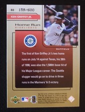 1999 UD Challengers for 70 Challengers Ed. HR Highlights #80 Ken Griffey Jr /600