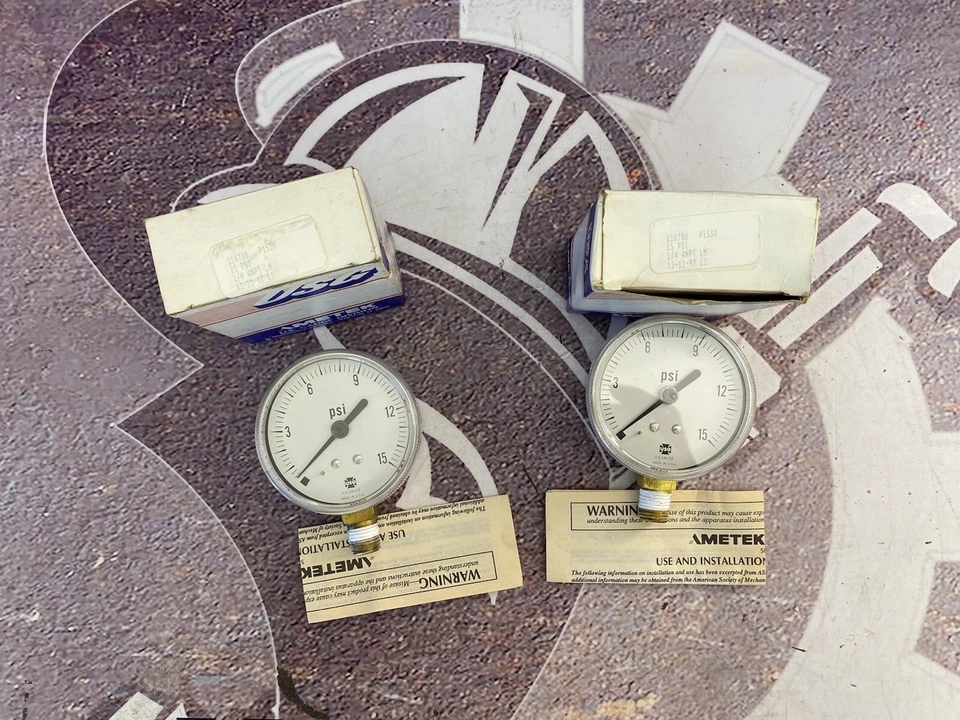 USG P1530 Pressure Gauge 0-15PSI Conn. 1/4” ANPT LM Size 2.5” Qty 2 - Image 3 of 4