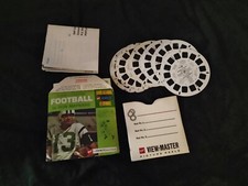 Instructional Football With Don Maynard 3d View-Master 3 Reel Packet Full Color