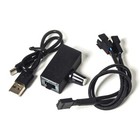 Adjustable Speed USB Fan Controller 8W Power Adapter 12V 4Pin Cable Splitter
