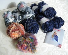 Wollpaket Schalwolle Rüschenwolle + Anleitung