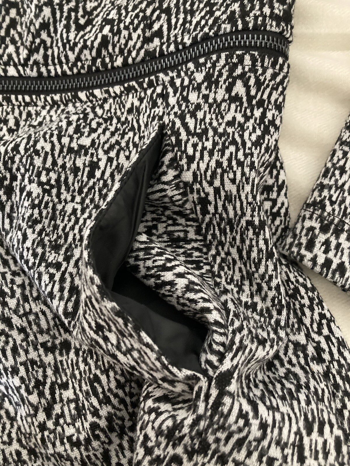 Grace Elements Blazer Jacket Black Gray Spandex O… - image 11