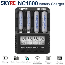 SKYRC NC1600 AA/AAA Battery Charger 15W 3000mAh 4 Slot NiMH/NiCD Battery Charger