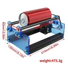Laser Engraver Y-Axis Rotary Shaft Rotary Roller 360 Degree Rotating Engraving