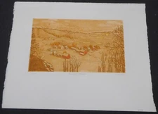 Golden Harvest by Anne Tuttle – Signed Limited Edition Lithograph – Hand-Colored