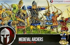 Conquest Games Medieval Archers New • 2 Sprues • 7 Minis • Fireforge Games