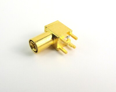 Lot of (25) Johnson 131-1801-301 Connectors RA PC Mount Plug JCM-B-SM Gold 50OHM