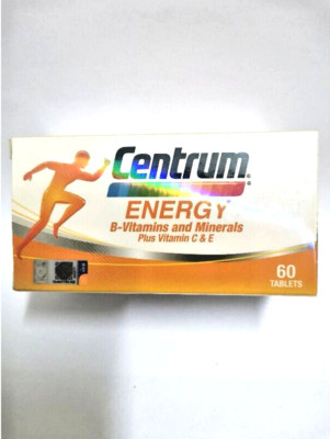 Centrum Energy B Vitamins and Minerals + Vitamin C & E (1 Box X 60's)