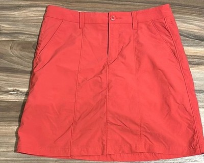 Patagonia Inter-Continental Hideaway Skirt Skort Women s 4 Salmon gorpcore