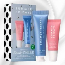 Summer Fridays Self Care Sephora Insider Birthday Set ft Jet lag Mask, Lip Balm