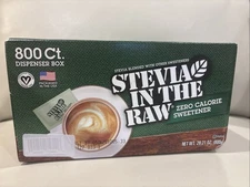 Stevia In The Raw Plant-Based Zero Calorie Sweetener Packets 800 ct