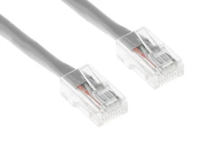 CAT6 Câble Ethernet, non embouti, 1 Pied, gris - Garantie à vie