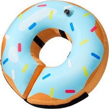 Inflatable Dog Cone Collar Alternative After Surgery Soft Donut E-Collar Blue S