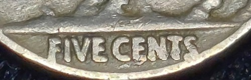 1935-P DDR DOUBLE DIE REVERSE BUFFALO NICKEL ~ VG-F - Picture 3 of 5