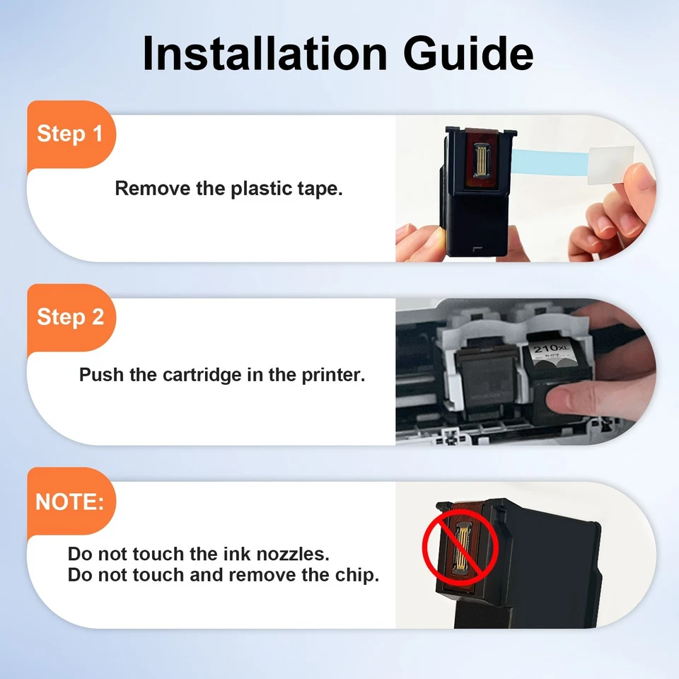 Cartucho de tinta 210XL 211XL preto/cor compatível para PG210XL CL211XL canon Pixma - Imagem 4 de 4