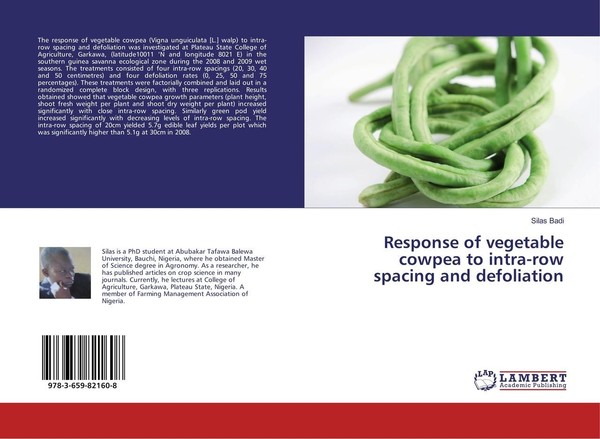Response Of Vegetable Cowpea To Intra-Row Spacing And Defoliation Silas Badi-image