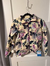 Columbia Girls' Lemon Washed Floral Fleece Jacket Size Large NWT