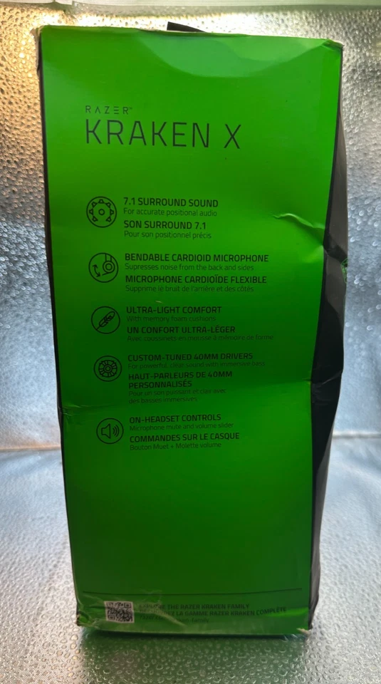 Razer Kraken X Wired Ultralight Gaming Headset 7.1 Surround Sound - Image 4 of 4