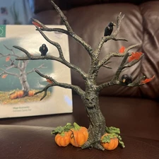 Dept 56 General Village Accessory 1998 VILLAGE HALLOWEEN SPOOKY TREE 52770 Vtg