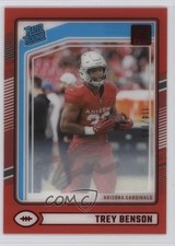 2024 Panini Clearly Donruss Rated Rookie Red 114/99 Trey Benson #74 1oa8