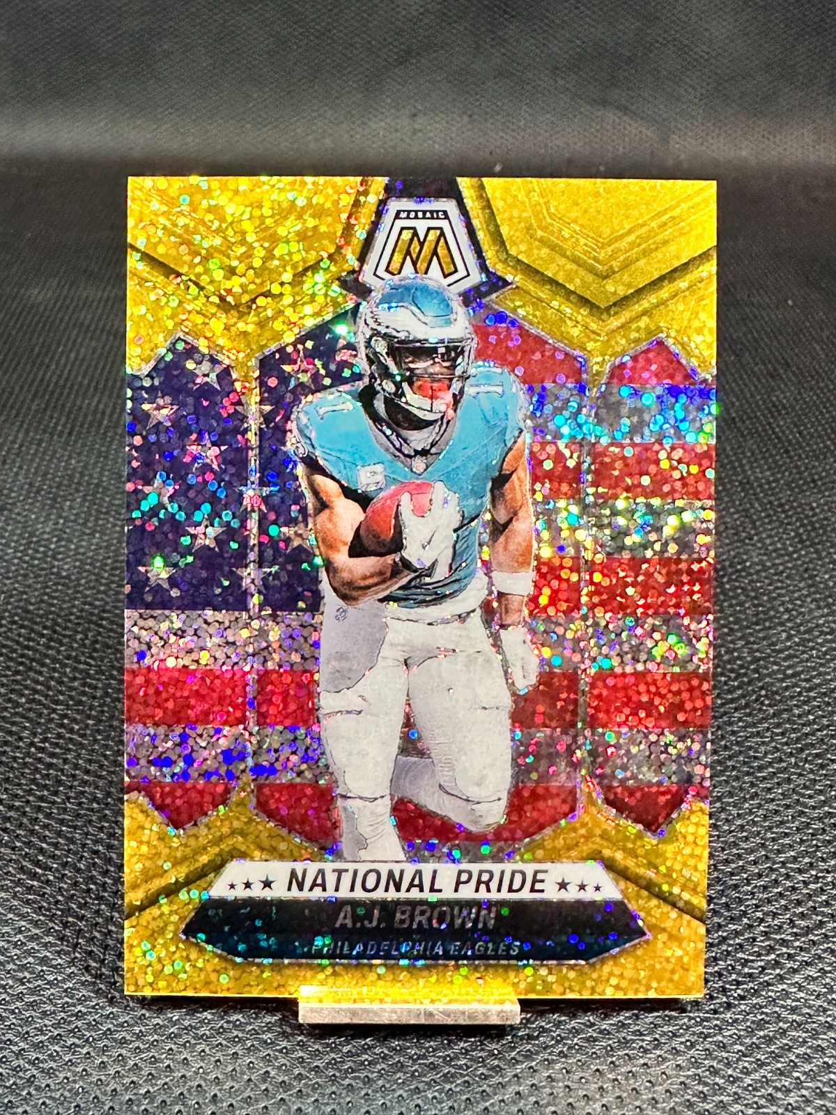 2024 Mosaic  A.J. BROWN  Gold Sparkle National Pride /24  #265