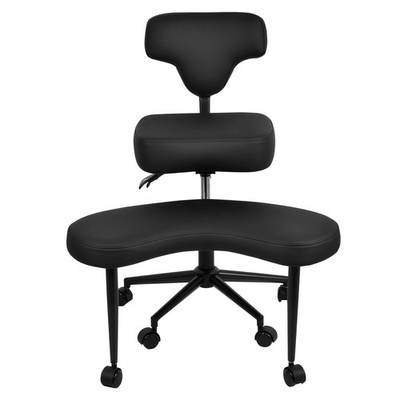 Criss Cross Desk Chair ADHD Meditation Kneeling Yoga Seat Black