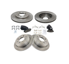 4-Wheel Brake Rotor and Ceramic Pad Bundle fits 1994 Acura Integra LS RS