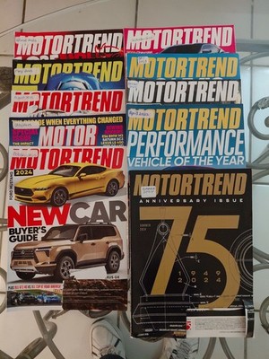 Lot of 10-Motor Trend Magazines 