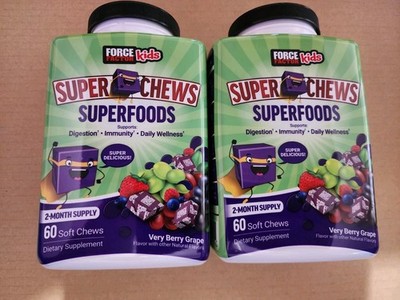 Force Factor Boys Girls Superfoods Daily Vitamin Immune Support Non GMO 2-Pack