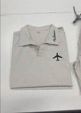 Men  s Khaki Striped 2-Piece Shorts Set Regular Collared Set, Elastic Waist